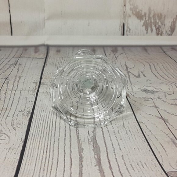 Cross Glass Candle Holder INRI Frosted Jesus Crucifix - Picture 7 of 9